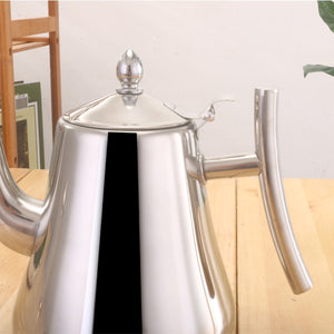 2TRIDENTS 2L Stainless Steel Coffee Percolator - Silver - Ideal for Coffee, Tea, Fruit Juice, Milk, Heat&Cold Retention