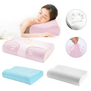 2TRIDENTS Memory Foam Neck Pillow - Pillow Support for Back, Stomach, Side Sleepers - for Cervical Health Care