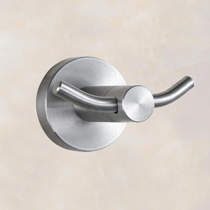 2TRIDENTS Stainless Steel Double Towel Bathroom Hook Heavy Duty Wall Mount Hook for Bathroom Kitchen Restroom