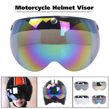 Load image into Gallery viewer, 2TRIDENTS Universal Windproof 3-Snap Motorcycle Helmet With Flip Up Visor Wind Shield - Safety Helmet and Hearing Protection System (Coloful)