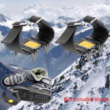 Load image into Gallery viewer, 2TRIDENTS 4-Teeth Traction Cleats for Snow, Hiking, Jogging, Climbing and Mud - Ideal for All Shoes, Boots, Sneakers, Sandals and Loafers