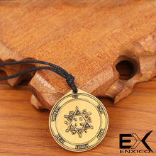 Load image into Gallery viewer, ENXICO Second Pentacle of Jupiter Seal of Solomon Talisman Pendant Necklace ? Silver Color