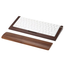 Load image into Gallery viewer, 2TRIDENTS Wooden Keyboard Wrist Support Pain Relief for Office Home Office Laptop Computer Gaming Keyboards (Dark Brown)