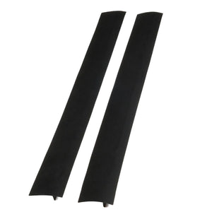 2TRIDENTS 2 Pcs Silicone Stove Counter Gap Cover - Oil Proof Kitchen Accessory (Black)