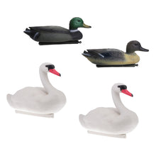 Load image into Gallery viewer, 2TRIDENTS Set of 4 Floating Swan Duck Hunting Decoys - Suitable for Hunting, Gaming, Or Just Be A Garden/Backyard Decoration/Ornament