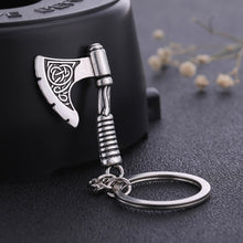Load image into Gallery viewer, GUNGNEER Celtic Trinity Knot Tree of Life Pendant Necklace Viking Axe Key Chain Jewelry Set