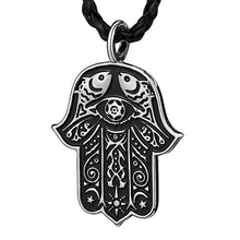 Load image into Gallery viewer, ENXICO Hamsa Hand of Fatima Charm of Protection Pendant Necklace ? Muslims Jewelry