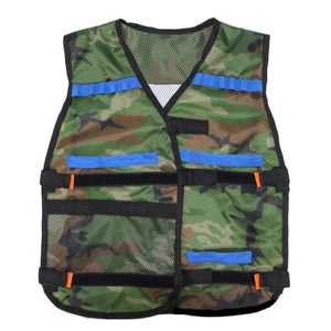 2TRIDENTS 47x18 Inch Adjustable Outdoor Tactical Adjustable Vest for CS Game Paintball Airsoft Vest Military Equipment (Black)