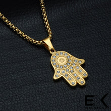 Load image into Gallery viewer, ENXICO Knights Templar Cross Pendant Necklace ? 316L Stainless Steel ? Christian Jewelry (Gold)