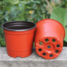 Load image into Gallery viewer, 2TRIDENTS 100 Pcs Plastic Plants Nursery Pots - Waterproof Garden Plant Grow Seeding Pot - Transplanting Digging Mini Tools