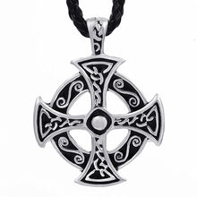 Load image into Gallery viewer, ENXICO Celtic Cross Pattée Charm Pendant Necklace for Women &amp; Men ? Pewter ? Irish Celtic Jewelry