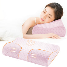 Load image into Gallery viewer, 2TRIDENTS Memory Foam Neck Pillow - Pillow Support for Back, Stomach, Side Sleepers - for Cervical Health Care