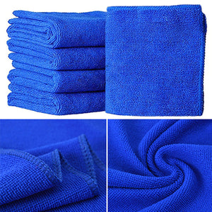 2TRIDENTS 25 Pcs Thick Microfiber Towels - Car Drying Wash Detailing Buffing Waxing Polishing Towel - Multi-Functional Superfine Fiber Scouring Cleaning Cloths