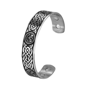 GUNGNEER Celtic Knot Trinity Pendant Necklace Infinity Bracelet Stainless Steel Jewelry Set