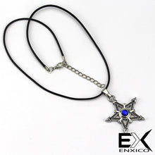Load image into Gallery viewer, ENXICO Tetragrammaton Pentagram Pendant Necklace ? Silver Color ? Wicca Pagan Witchcraft Jewelry