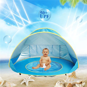 2TRIDENTS Baby Kids Beach Tent - Pop Up Portable Shade Pool, UV Protection - Sun Shelters Shade for Infant Baby