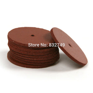2TRIDENTS 30PCS Rough/Moderate Rough Grit Rubber Polishing Wheel For Grinding Or Polishing Of Steel Teeth, Steel Bracket, Jewelry And More (Brown)