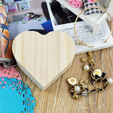 Load image into Gallery viewer, 2TRIDENTS Wooden Heart-Shapes Storage Box - Organizers for Collecting Rings, Earrings and Other Jewelries