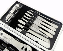 Load image into Gallery viewer, 2TRIDENTS Set of 13 Pcs Nail Care Tool Set Professional Manicure Pedicure Grooming Tool Set with Box for Salon Home Use