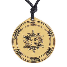 Load image into Gallery viewer, ENXICO Second Pentacle of Jupiter Seal of Solomon Talisman Pendant Necklace ? Silver Color