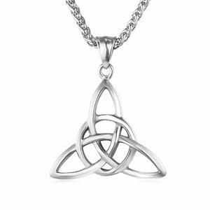 ENXICO Triquetra The Celtic Trinity Knot Pendant Necklace ? 316L Stainless Steel ? Irish Celtic Jewelry (Gold)