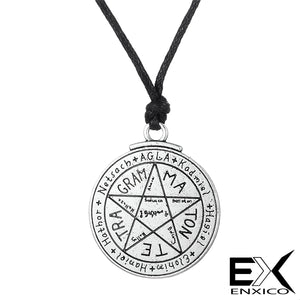 ENXICO Tetragrammaton Pentagram Charm Pendant Necklace