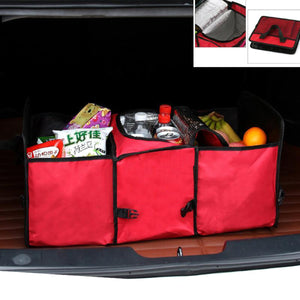 2TRIDENTS Black Large Capacity Car Trunk Organizer - Perfect for SUV, Auto, Vehicle, Family Vans, Travel and Camp