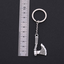 Load image into Gallery viewer, GUNGNEER Triquetra Celtic Knot Unicorn Pendant Necklace Axe Key Chain Jewelry Set Men Women