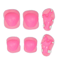 Load image into Gallery viewer, 2TRIDENTS 6 Pcs/7 Pcs Children&#39;s Protective Gear Set with Head Knee Elbow Wrist Pads for Rollerblading, Skating, Skateboard, Scooter, Biking, Cycling (L6)