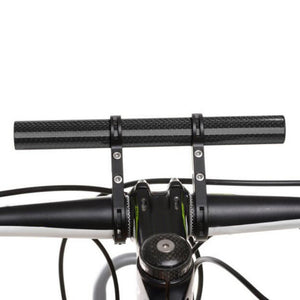 2TRIDENTS Bike Handleabar Extender V-Shaped Support Holder for Flashlight Speedometer Cycling Activities (Black)