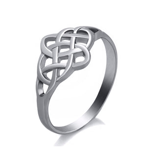 GUNGNEER Star Moon Wicca Pagan Pentagram Pentacle Pendant Necklace Celtic Ring Jewelry Set