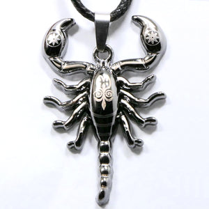 ENXICO Scorpion Scorpius Zodiac Symbol Pendant Necklace ? 316L Stainless Steel ? Animal Spirit Symbol Jewelry
