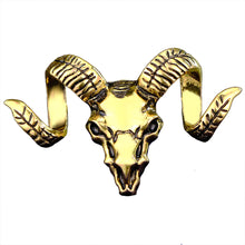 Load image into Gallery viewer, GUNGNEER Baphomet Satan Pins Goat Head Lapel Pins Demonic Jewelry Accessory For Men