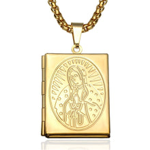 Load image into Gallery viewer, GUNGNEER Stainless Steel Mary Virgin Catholic Necklace Open Design Jewelry Accessories Men Women