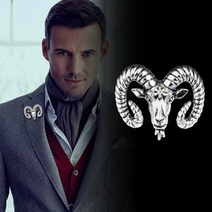 GUNGNEER Baphomet Satan Pins Goat Lapel Pins Satanic Occult Accessories Outfit For Men