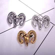 Load image into Gallery viewer, GUNGNEER Baphomet Satan Pins Goat Lapel Pins Satanic Occult Accessories Outfit For Men