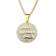 Load image into Gallery viewer, GUNGNEER Quran Muslim Seal of Muhammad Necklace Stainless Steel Jewelry For Men Women