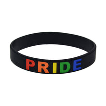 Load image into Gallery viewer, GUNGNEER LGBT Pride Bracelet Silicone Bangle Gay Lesbian Jewelry Gift For Men Women
