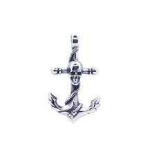 Load image into Gallery viewer, GUNGNEER Navy Anchor Skull Necklace Nautical Pendant Military Jewelry Accessory For Men