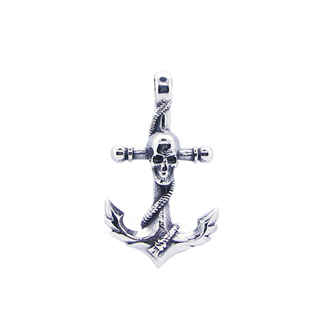 GUNGNEER Navy Anchor Skull Necklace Nautical Pendant Military Jewelry Accessory For Men