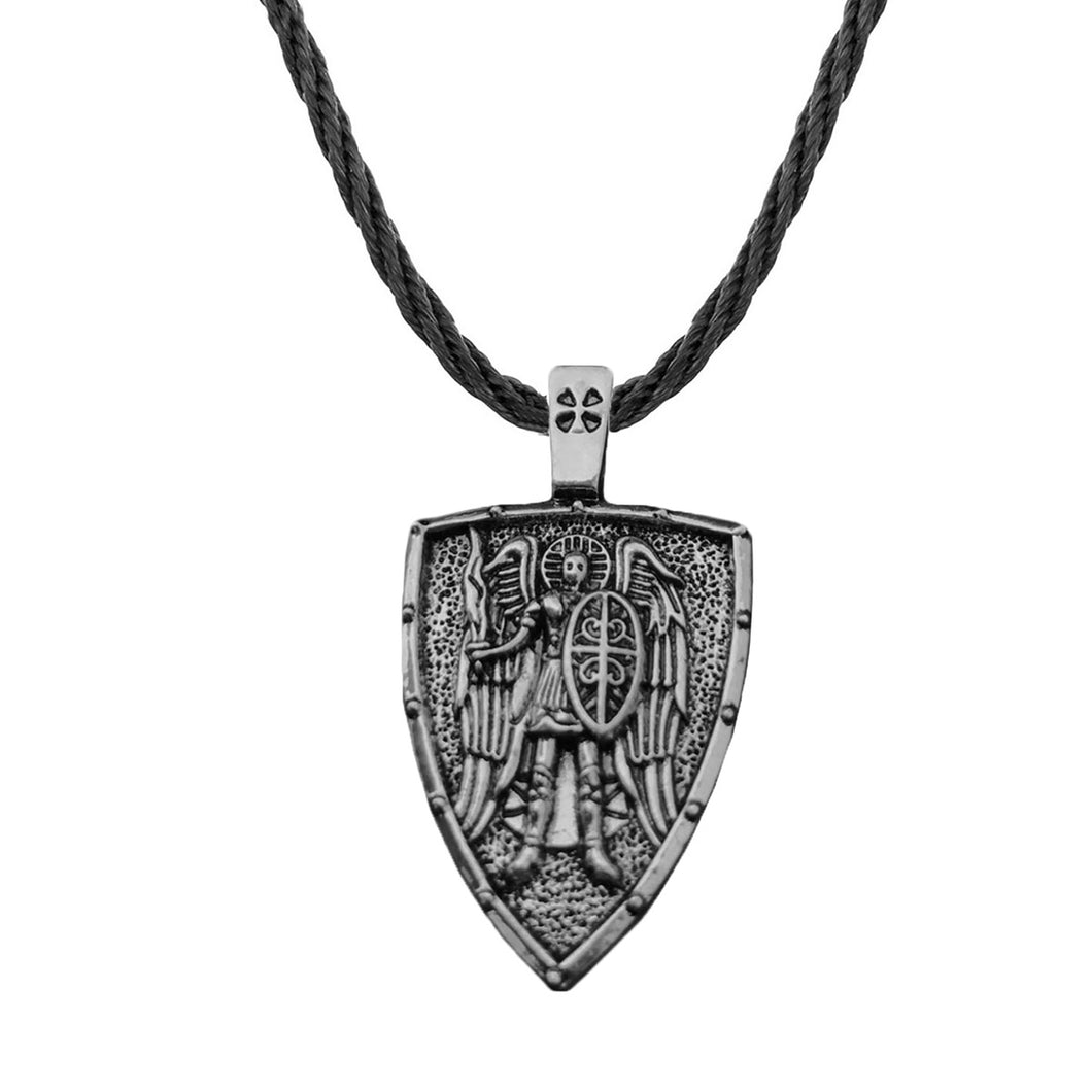 GUNGNEER The Archangel St Michael Necklace Rope Chain Protection Jewelry For Men Women