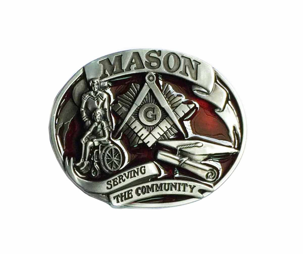 GUNGNEER Mason Belt Buckle Zinc Alloy Master Mason Symbol Jewelry Accessories For Men