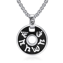 Load image into Gallery viewer, GUNGNEER Om Ohm Pendant Sanskrit Necklace Strength Jewelry Accessory For Men Women