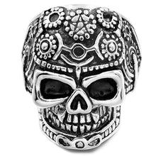 Load image into Gallery viewer, GUNGNEER Cool Biker Stainless Steel Skull Skeleton Ring Halloween Jewelry Accessories Men Women