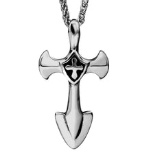 Load image into Gallery viewer, GUNGNEER Stainless Steel Knights Templar Cross Pendant Necklace with Ring Jewelry Set