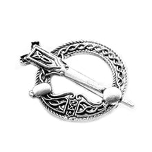Load image into Gallery viewer, GUNGNEER Celtic Knot Irish Trinity Hair Pin Brooch Clip Jewelry Accessories for Women Men