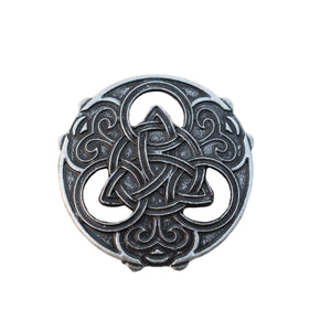 GUNGNEER Celtic Irish Knot Hair Pin Brooch Rune Tree of Life Pendant Necklace Jewelry Set