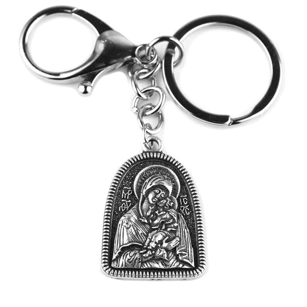 GUNGNEER Mother of God Virgin Mary Faith Pendant Keychain Jewelry Accessories Gift