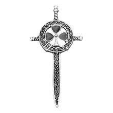 Load image into Gallery viewer, GUNGNEER Celtic Knots Trinity Love Stainless Steel Hair Pin Brooch Jewelry for Women