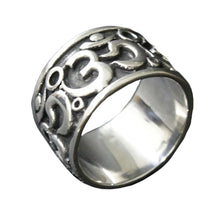 Load image into Gallery viewer, GUNGNEER Hindu Amulet Yoga Ohm Aum Om Ring Stainless Steel Jewelry Accessory For Men